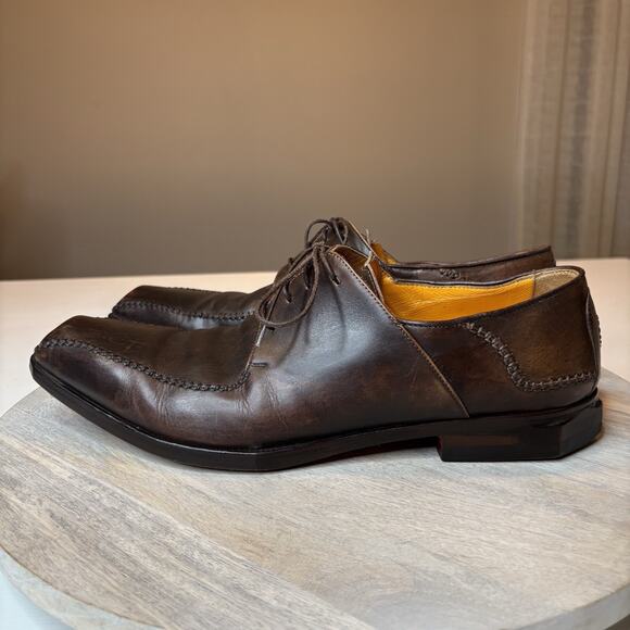 Oliver Sweeney Interlock Oxford Men\'s Brown Leather Shoes US Size 9.5 main image 12